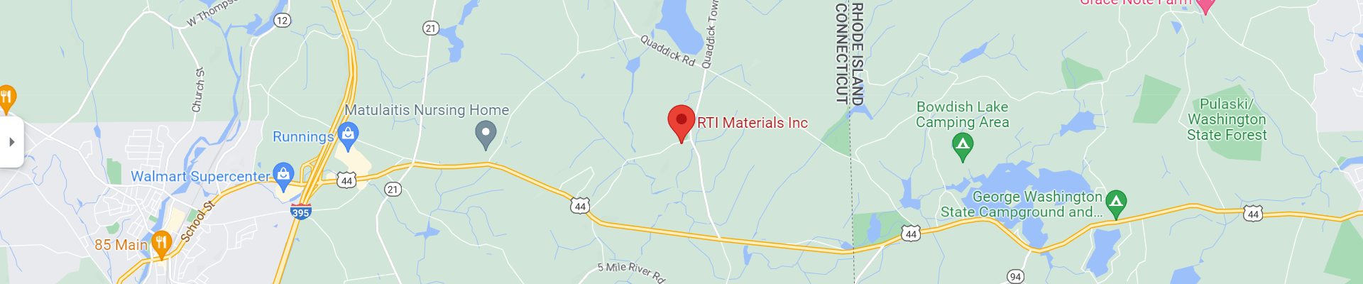A map of rti materials inc.